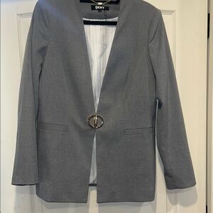 DKNY Women's Grey Blazer Jacket
